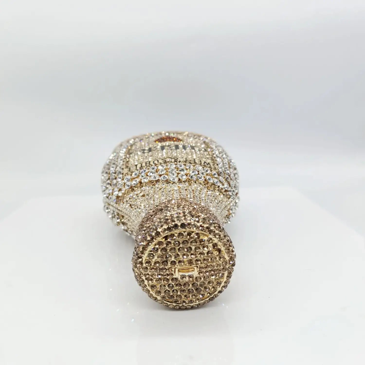 Bottle Shape Crystal Evening Bag Encrusted Bridal Bag Party