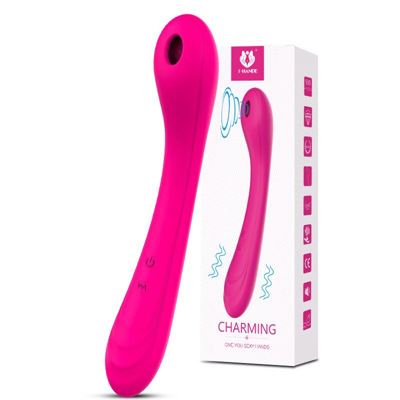 Female 9-Frequency G-Spot Sucking Vibrator Masturbation Sex Toy - Pleasures and Sins   Pleasures and Sins