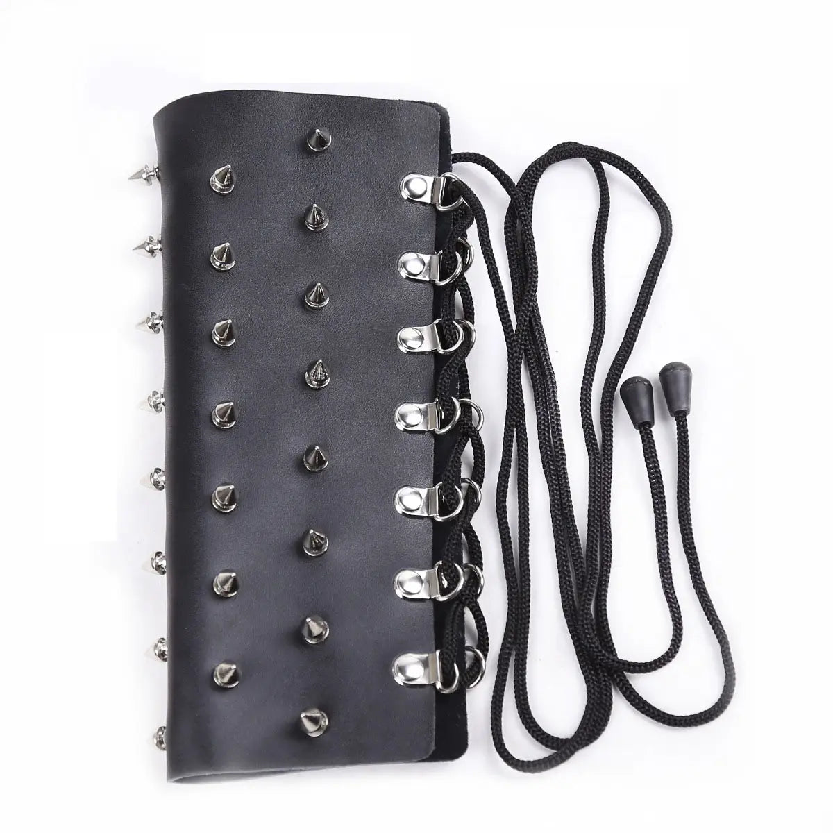 Spiked Leather Arm Guard for epic erotic bondage straps and nail bondage armor fun.