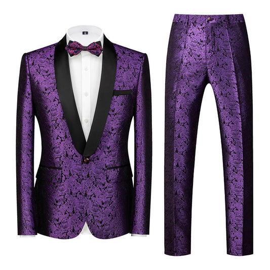 Men's Stunning Evening Jacquard Two-piece Set 3D In 7 Amazing Colours