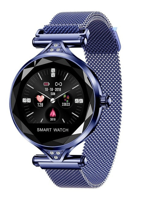 Womens Fashion Smart Watch Fitness and Health With Diamante Strap - Pleasures and Sins   Pleasures and Sins