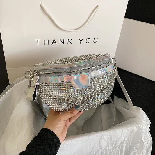 Womens Fanny Pack Rhinestone Luxury Bum Bag - Pleasures and Sins   Pleasures and Sins