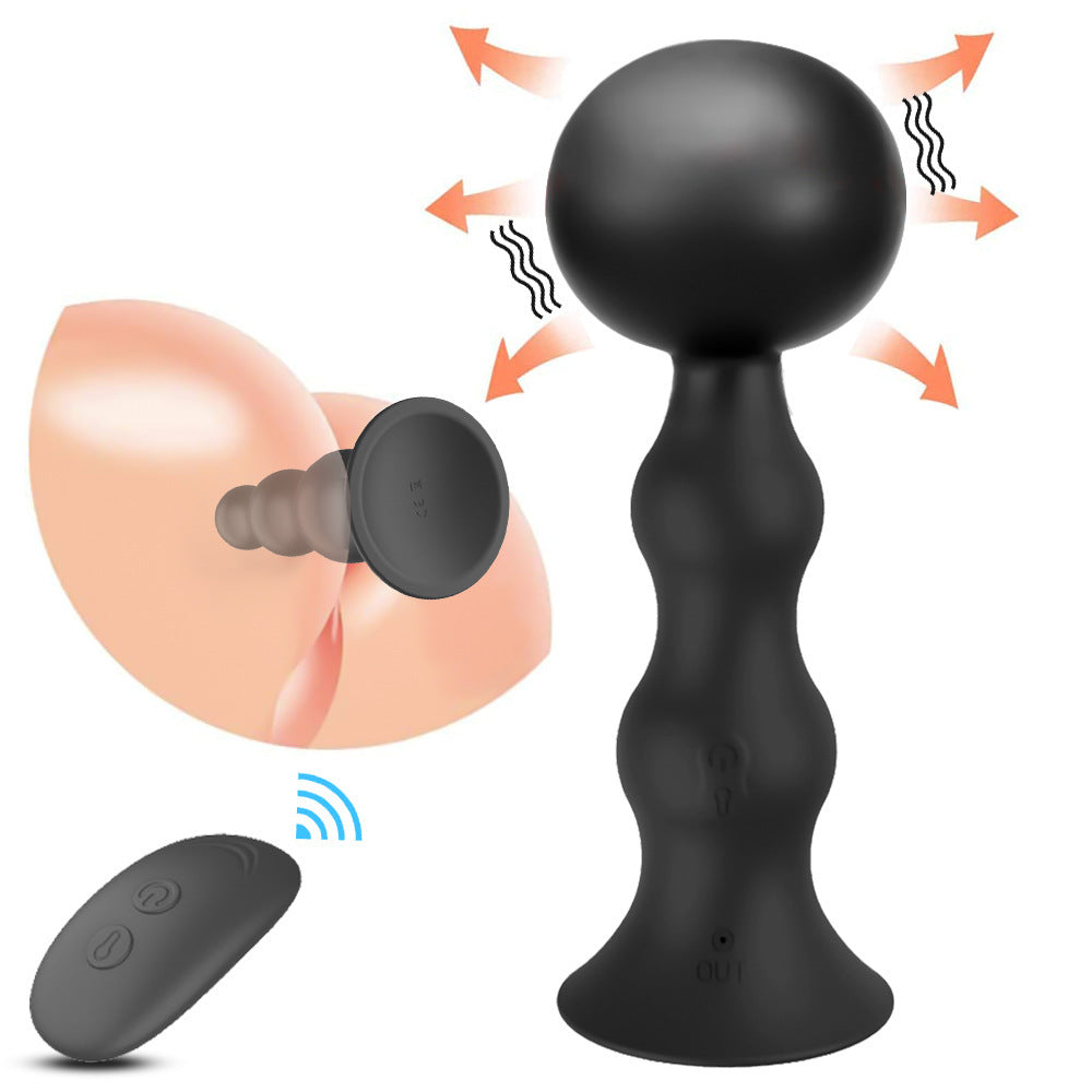 Remote Control Charging Silicone Vibration Inflatable Rear Anal Plug - Pleasures and Sins   Pleasures and Sins