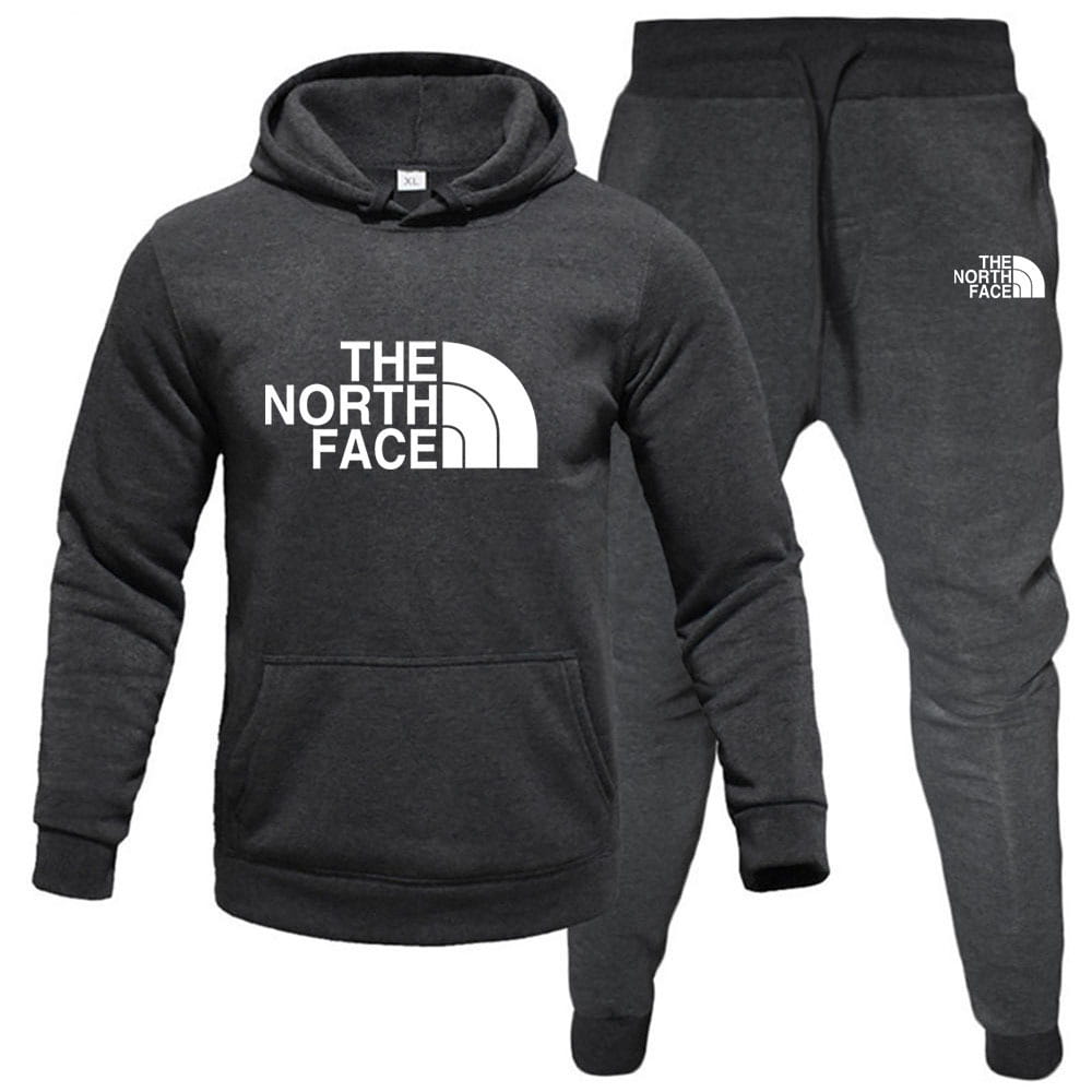 North Face Bedruckter Fleece Hoodie und Jogger Set