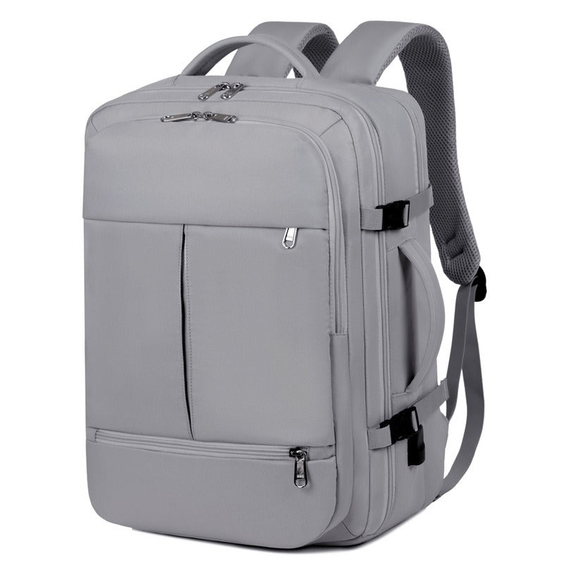 Large Capacity Backpack Multiple Pockets And Zippers Versatile Business Travel - Pleasures and Sins   Pleasures and Sins