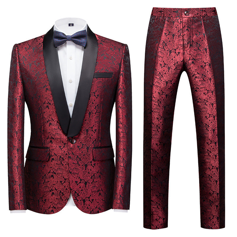 Men's Stunning Evening Jacquard Two-piece Set 3D In 7 Amazing Colours