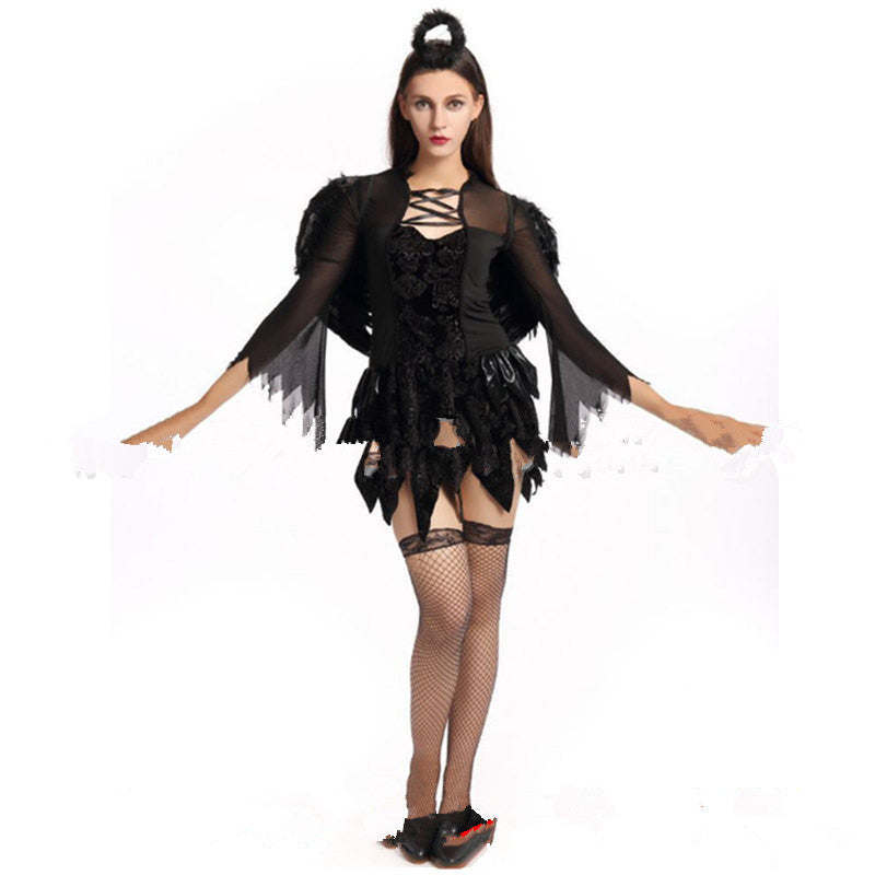 Halloween angel costume with halo