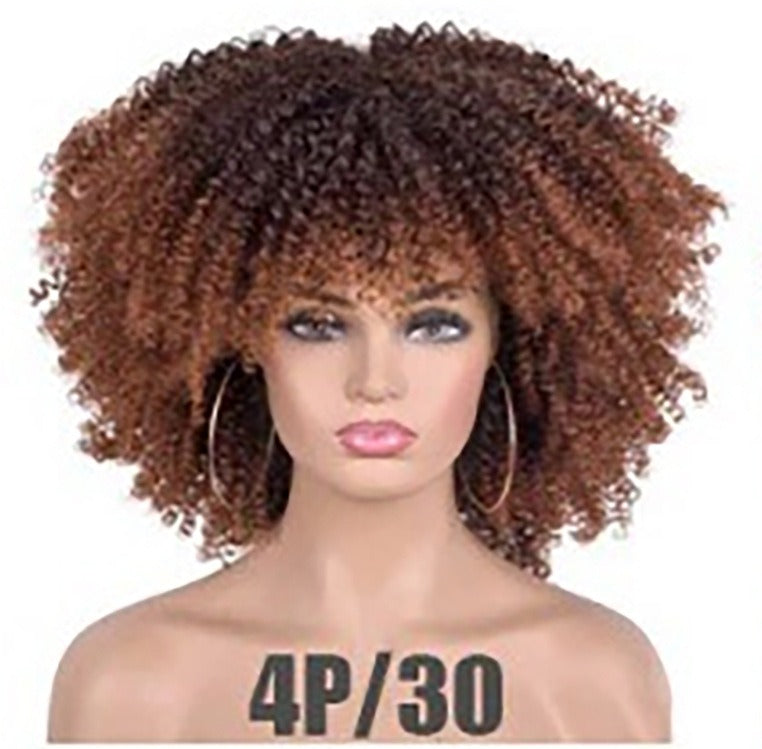 Ladies African Black Chemical Fiber Wig Full Head - Pleasures and Sins   Pleasures and Sins