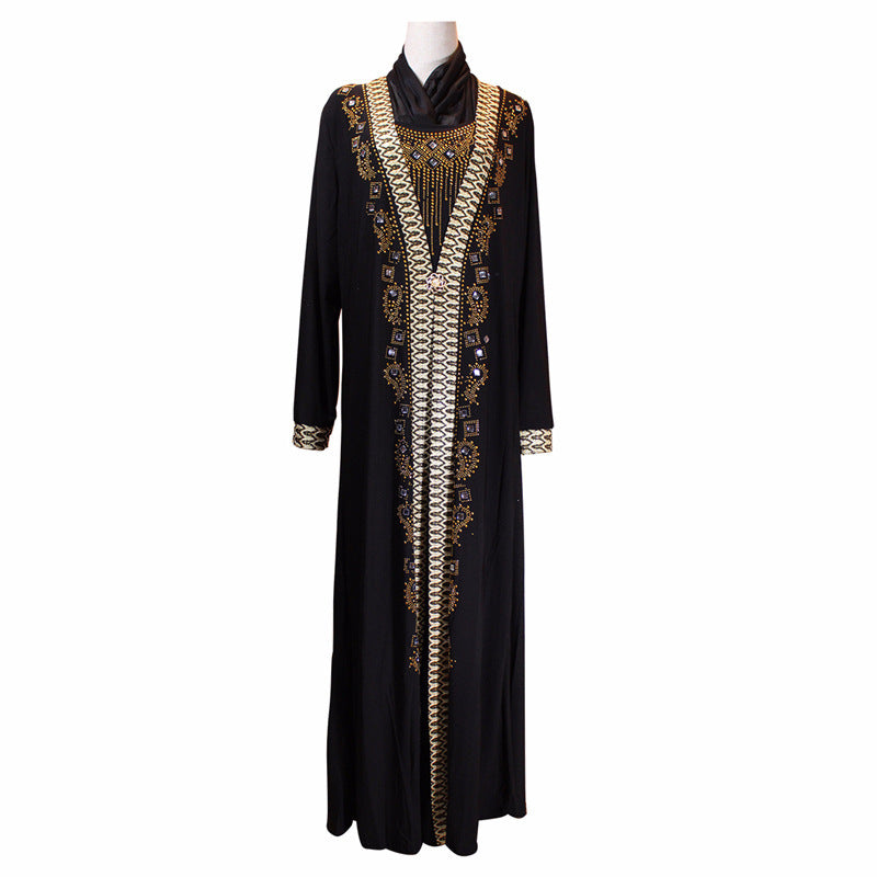 Muslim Ramadan Luxurious Fashion Beaded Dress - Pleasures and Sins   Pleasures and Sins