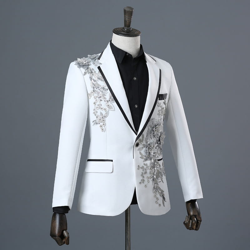 Stylish Crystal Embroidered Jackets for Weddings