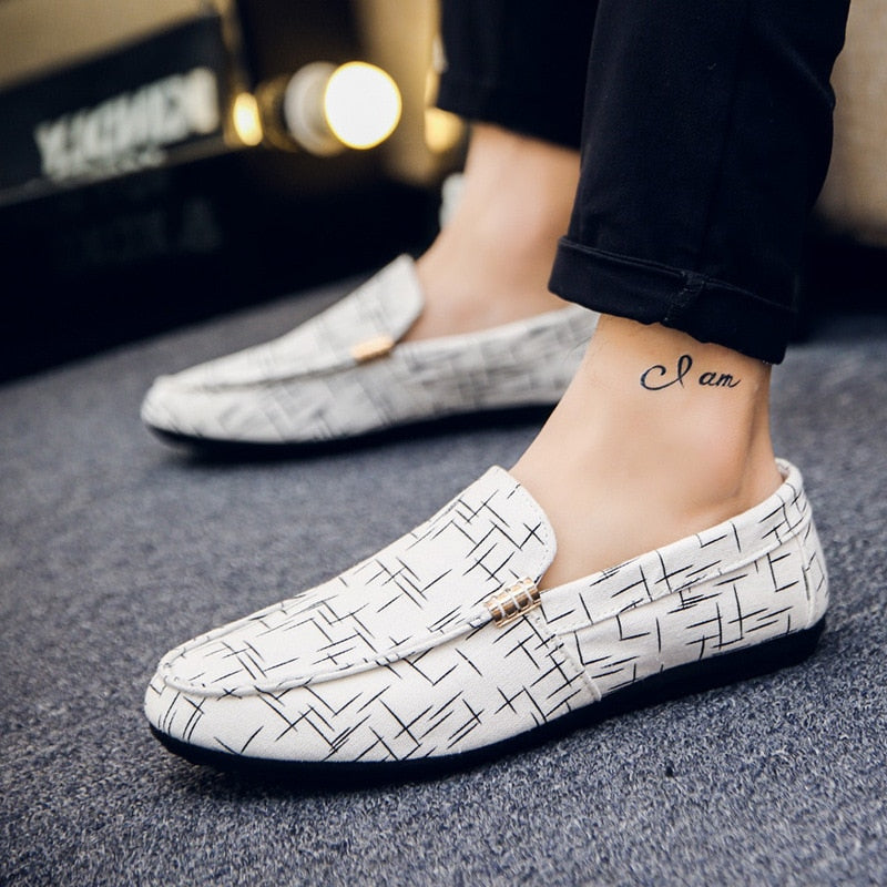 Men Loafers Men Shoes Casual Shoes Spring Summer Light Canvas Shoes - Pleasures and Sins   Pleasures and Sins