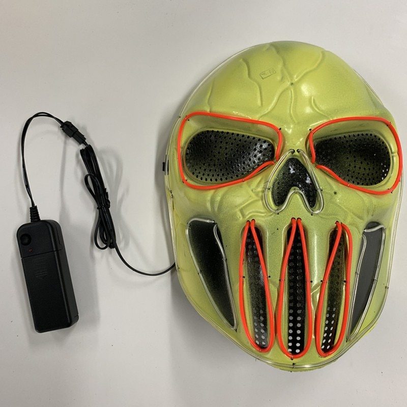 Halloween Light Up UV Mask