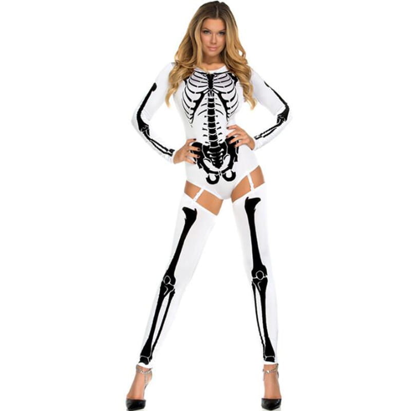 Halloween Cosplay Costume Crâne Zombie Uniforme