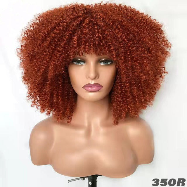 Ladies African Black Chemical Fiber Wig Full Head - Pleasures and Sins   Pleasures and Sins