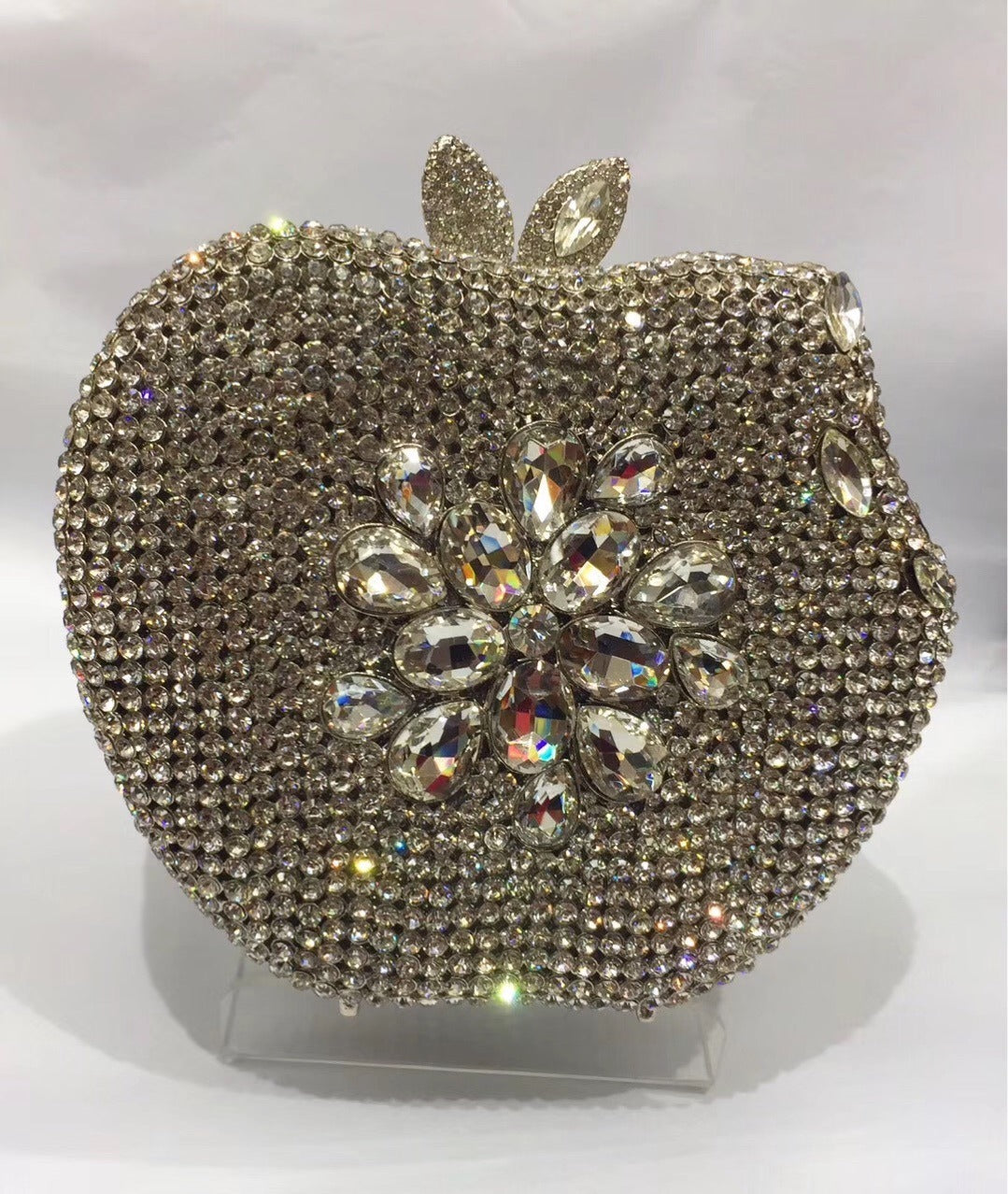 Apple Diamond Dinner Bag Banquet Handbag