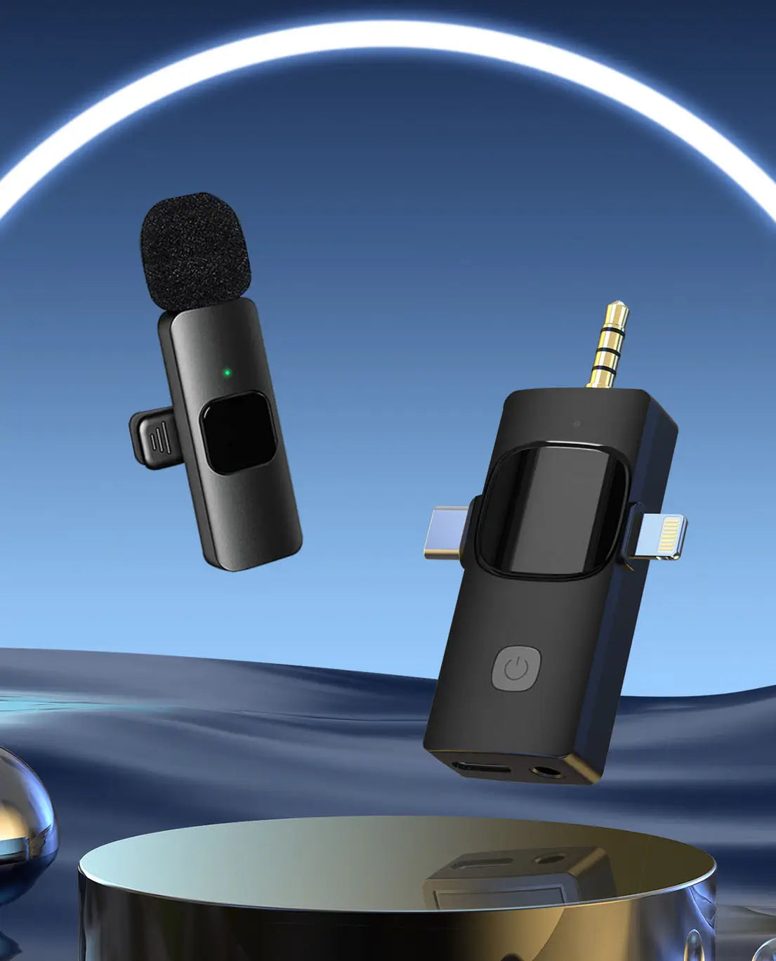 Wireless Lavalier Microphone for Live Streaming Recording