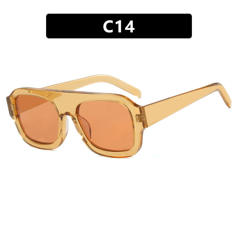 Ladies large frame square sunglasses, Instagram trend