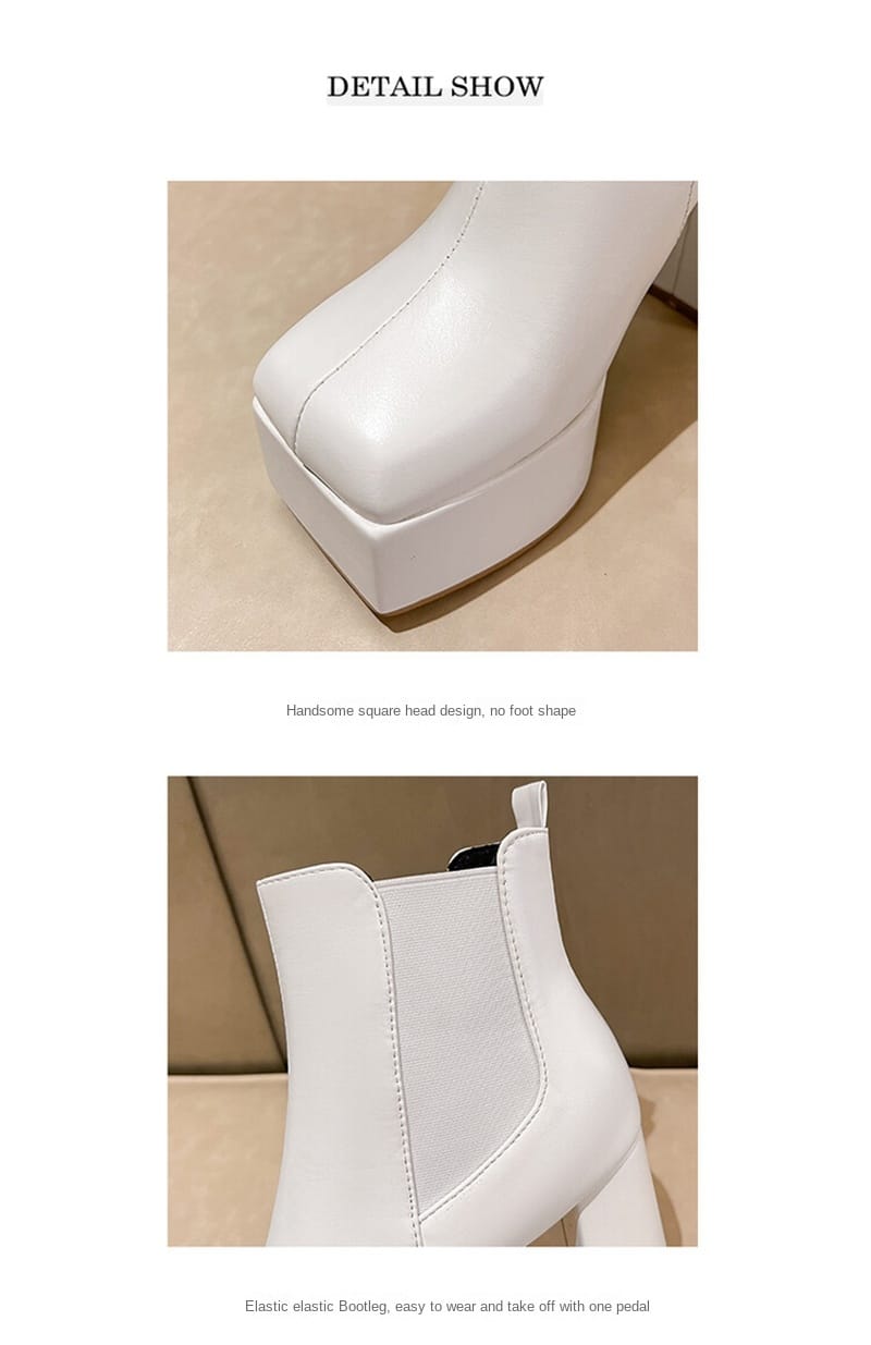 Autumn And Winter New Thick Platform Heel Gender Fluid Boots