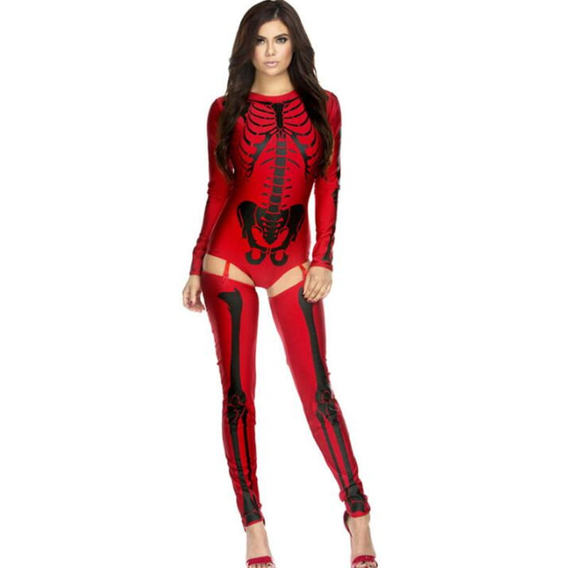 Halloween Cosplay Costume Crâne Zombie Uniforme