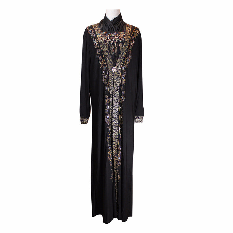 Muslim Ramadan Luxurious Fashion Beaded Dress - Pleasures and Sins   Pleasures and Sins