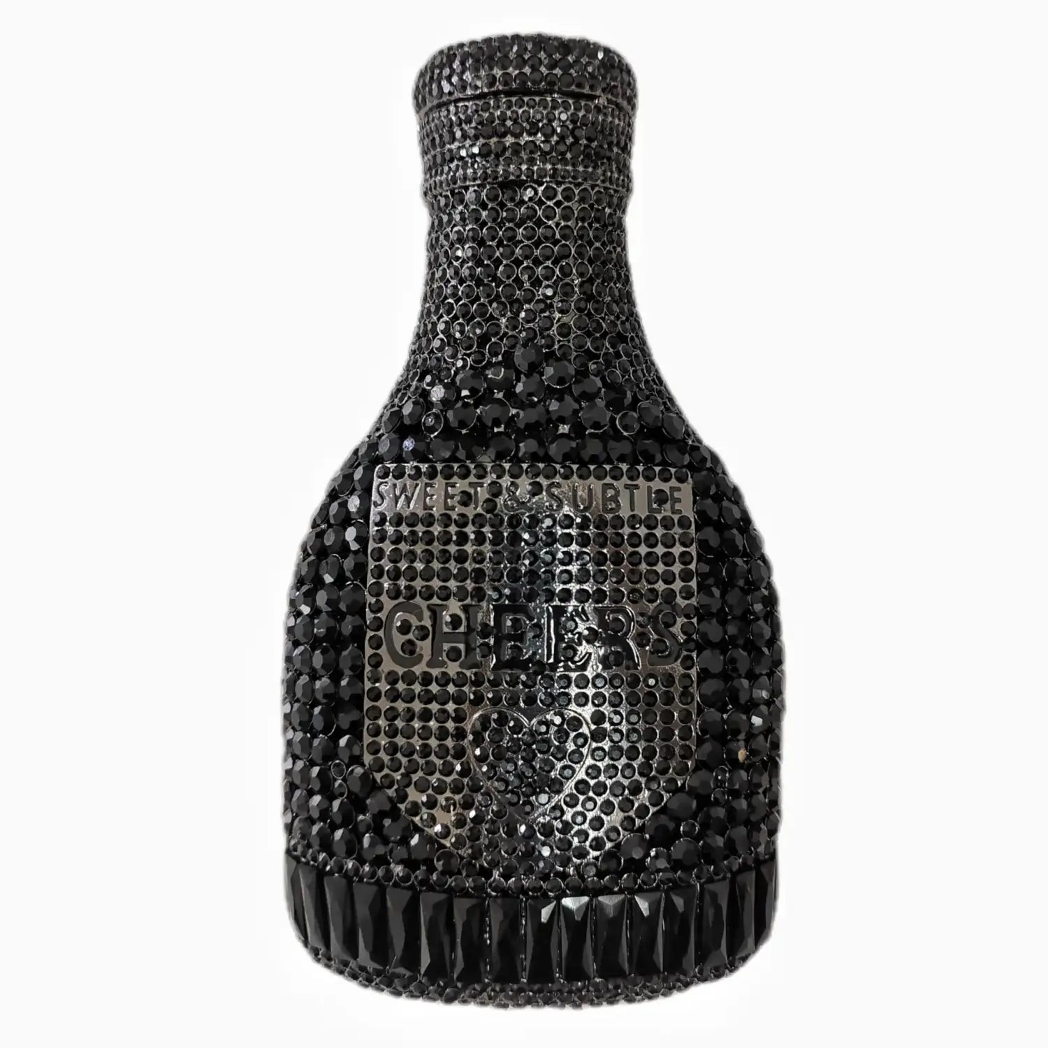 Bottle Shape Crystal Evening Bag Encrusted Bridal Bag Party