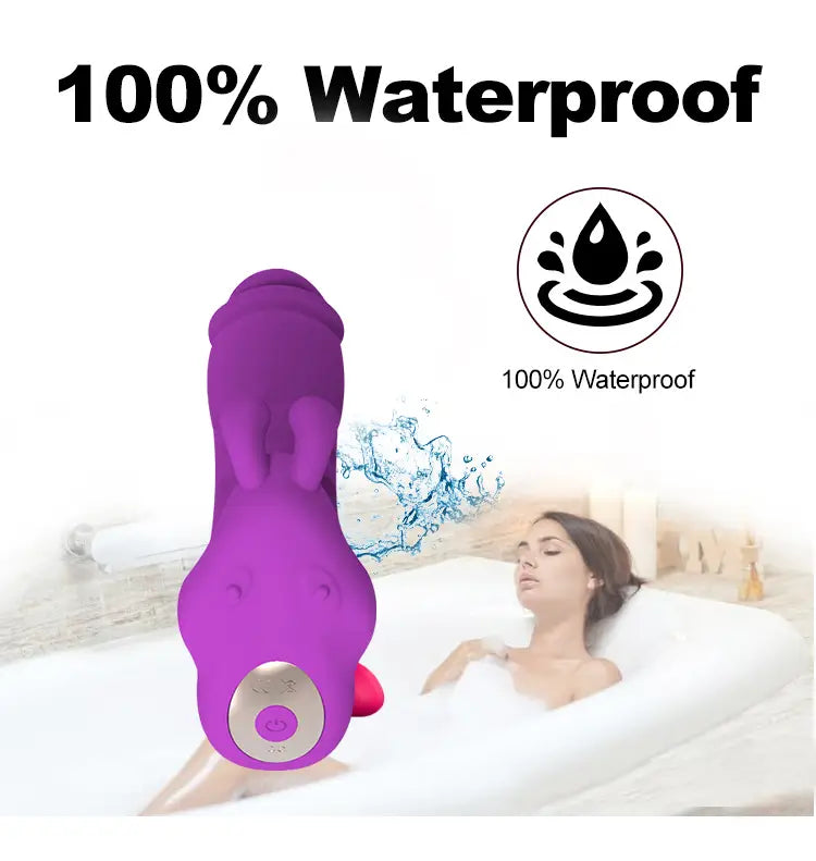 Masseur personnel violet étanche avec bouton pour homme plug anal télécommande forte vibration.