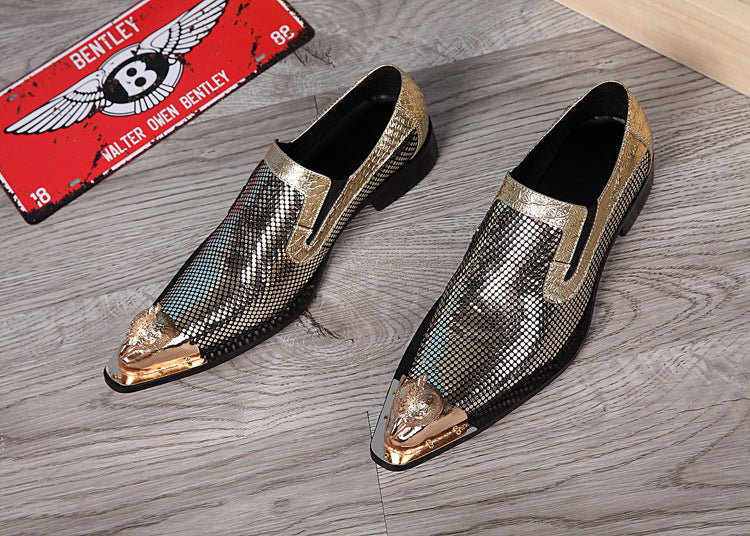 Men's Pointed Toe Fashion Trend Real Leather Formal Shoes