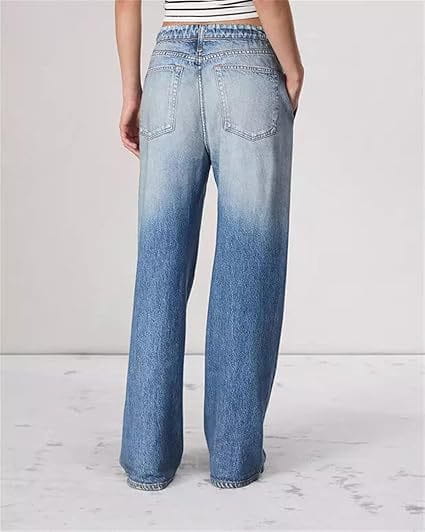 Women’s Retro Mid-rise Jeans Perfect with Platform Heels