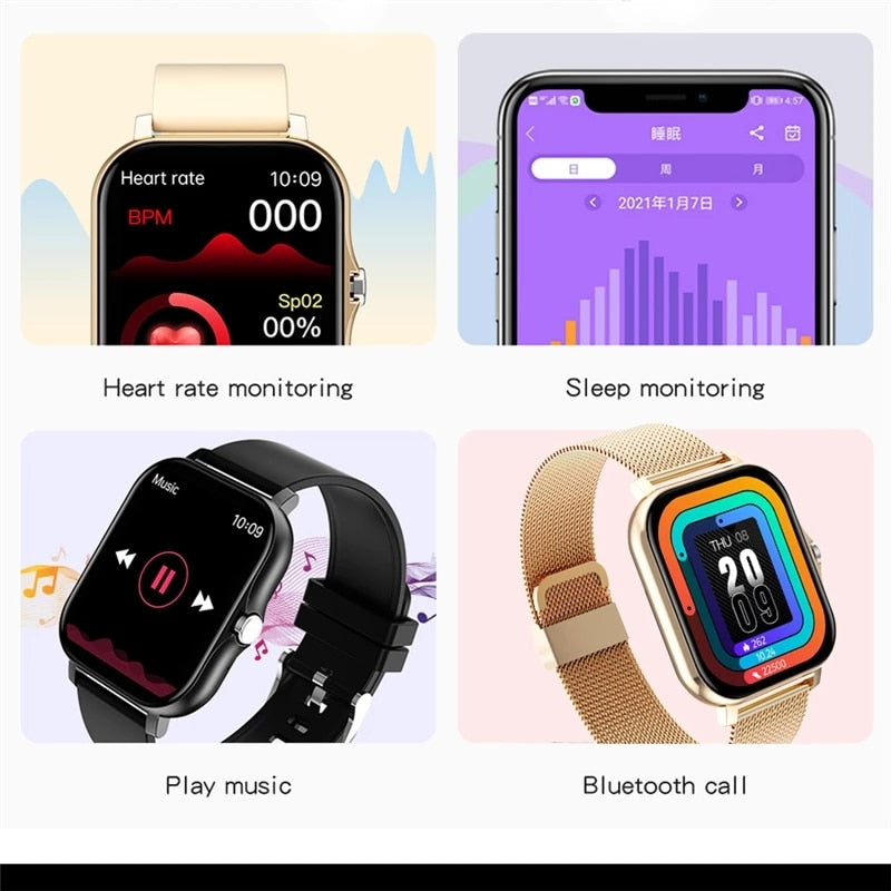 Womens Smart watch blutooth, tracker, fitness, colour screen - Pleasures and Sins   Pleasures and Sins