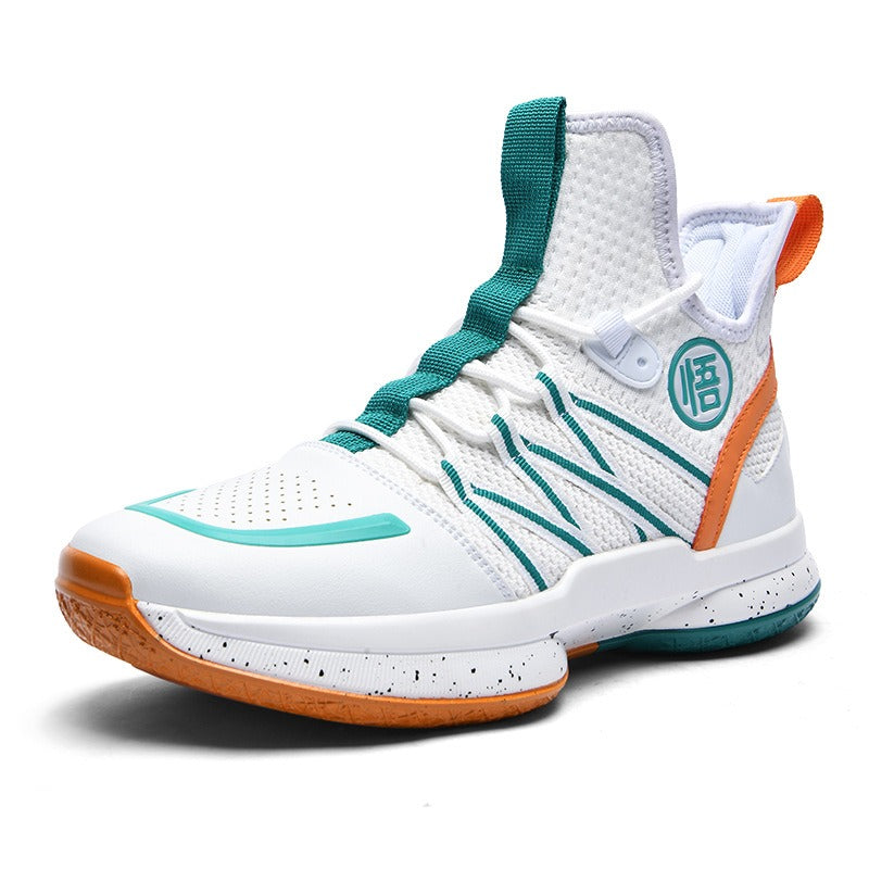 Mens high top basketball shoes with fly woven mesh surface - Pleasures and Sins   Pleasures and Sins