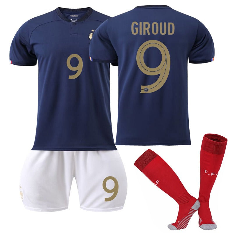 France Home Football Kit No.10 Mbappe 19 Benzema 11 Dembele 9 Giroud - Pleasures and Sins   Pleasures and Sins