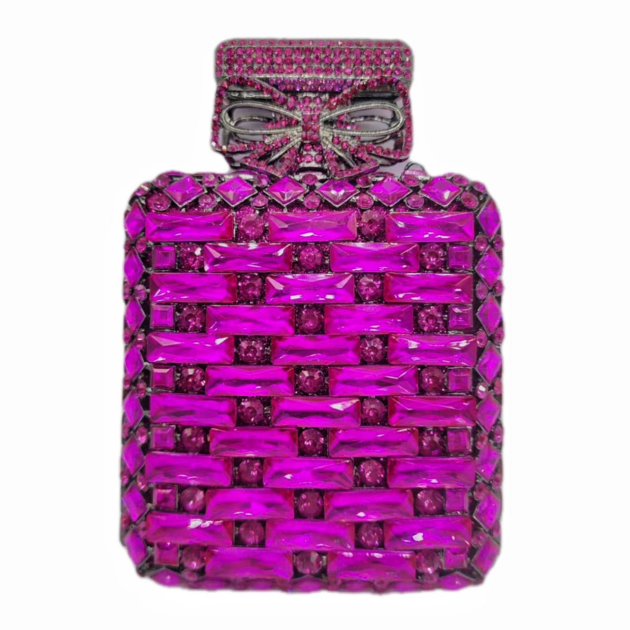 Rhinestone Bag Perfume bottle Shape with Diamante and Crystal - Pleasures and Sins   Pleasures and Sins