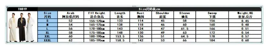 Muslimische Abaya für Männer Jubba Thobe Arabisch Langarm Islamisch