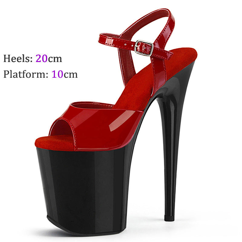 Womens Summer Sandals Modern Stiletto Platform Pole Dance Shoes - Pleasures and Sins   Pleasures and Sins