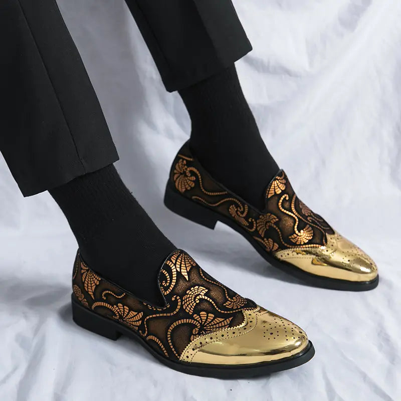 Stylish Fabric Low Top Slip On Men’s Formal Shoes