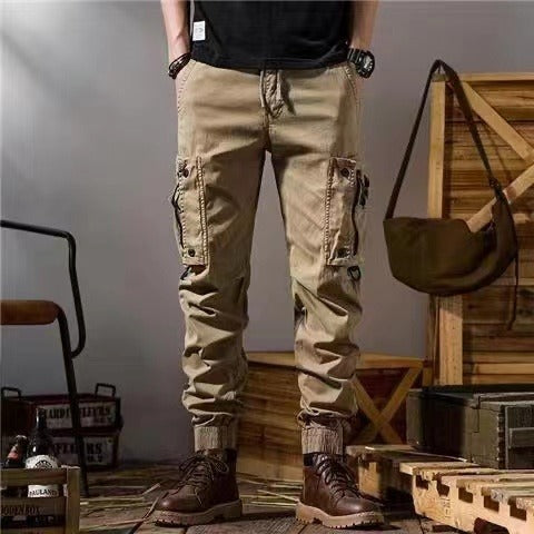 Men's Workwear Pants Straight Cut Outdoor Casual Cargo Pants