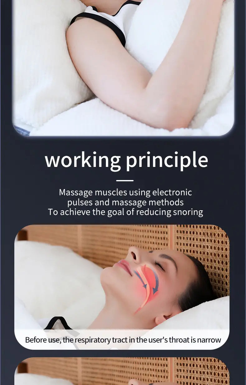 Throat Pulse Massager Electric Intelligent Anti Snoring