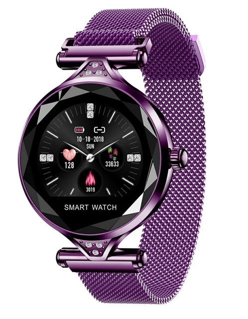 Womens Fashion Smart Watch Fitness and Health With Diamante Strap - Pleasures and Sins   Pleasures and Sins