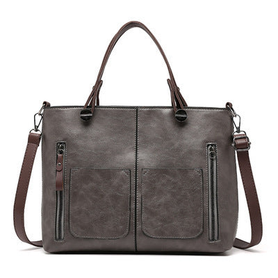 Ladies large capacity retro simple diagonal cross bag