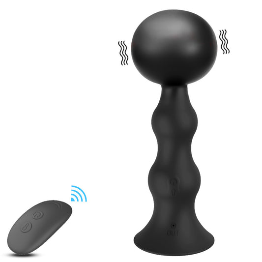 Remote Control Charging Silicone Vibration Inflatable Rear Anal Plug - Pleasures and Sins   Pleasures and Sins