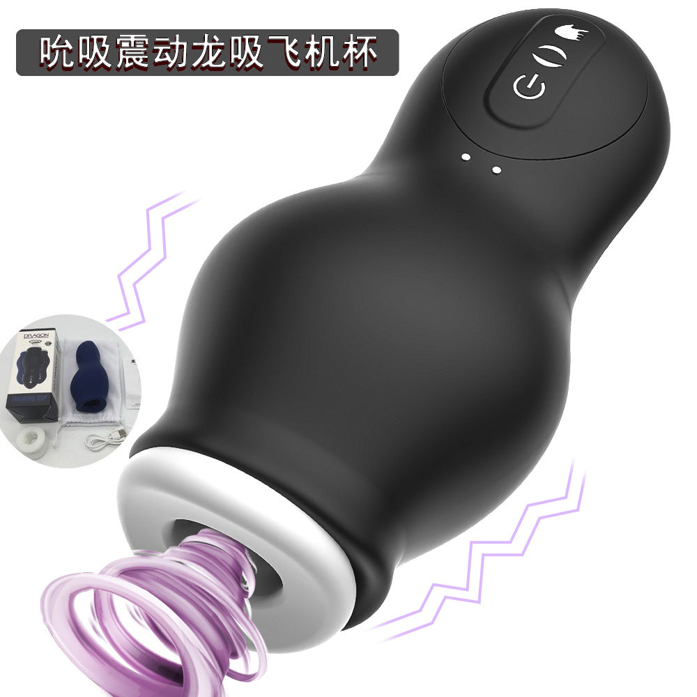 Male Automatic Suction Cup Vibrating Sucking Massager Penis Exerciser - Pleasures and Sins   Pleasures and Sins