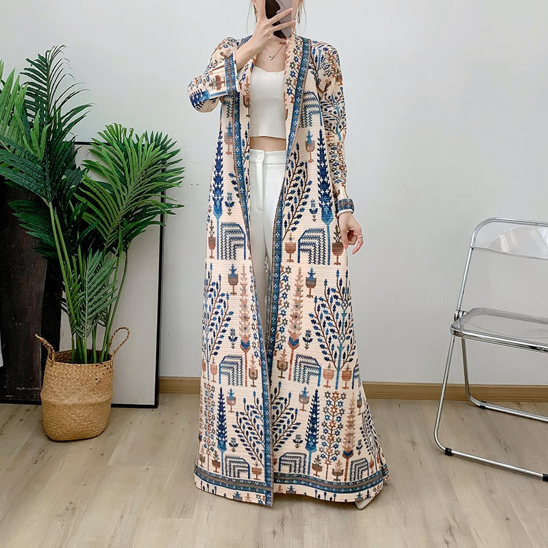 Long Skirt Fashionable and Elegant Pleated Dress Long Arab Muslim Robe