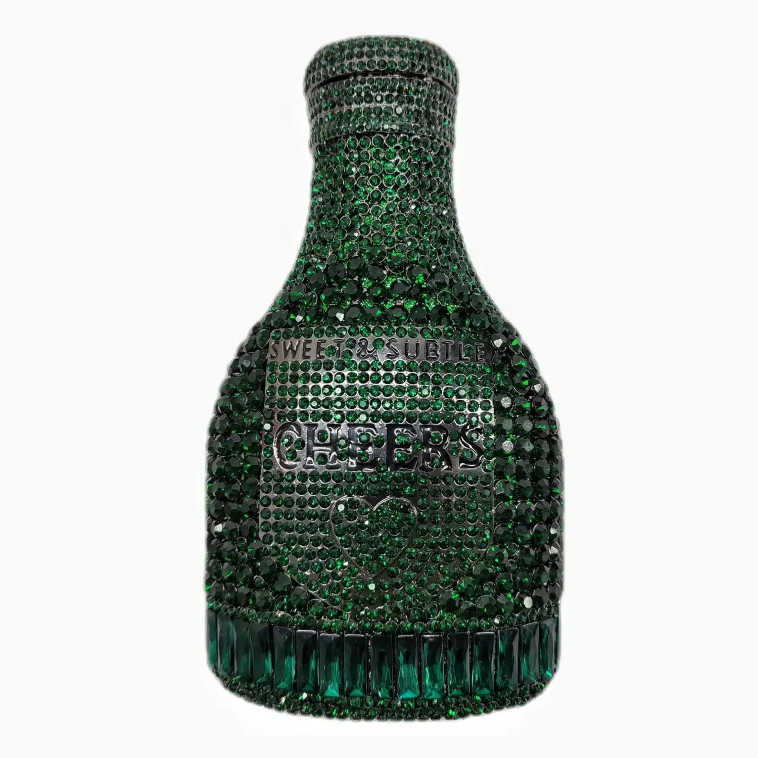 Bottle Shape Crystal Evening Bag Encrusted Bridal Bag Party