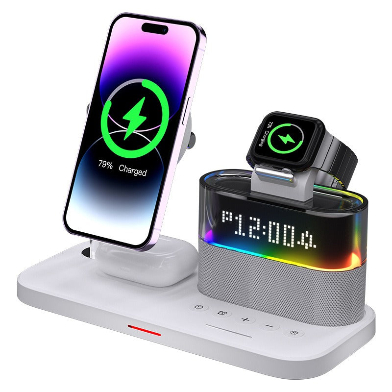 Apple Magnetic wireless charger 5 in 1 charger clock suitable for iPhone - Pleasures and Sins   Pleasures and Sins