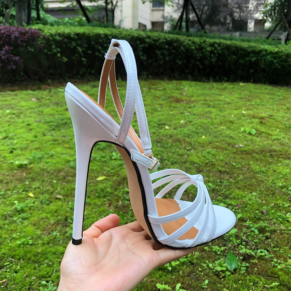 Plus Size Drag Queen Stiletto Sandals Pumps 13.5cm High Heel - Pleasures and Sins   Pleasures and Sins