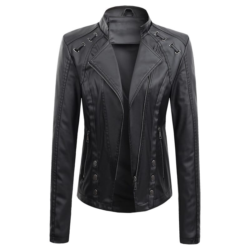 New Spring And Autumn New Leather Pu Leather Jacket Women’s