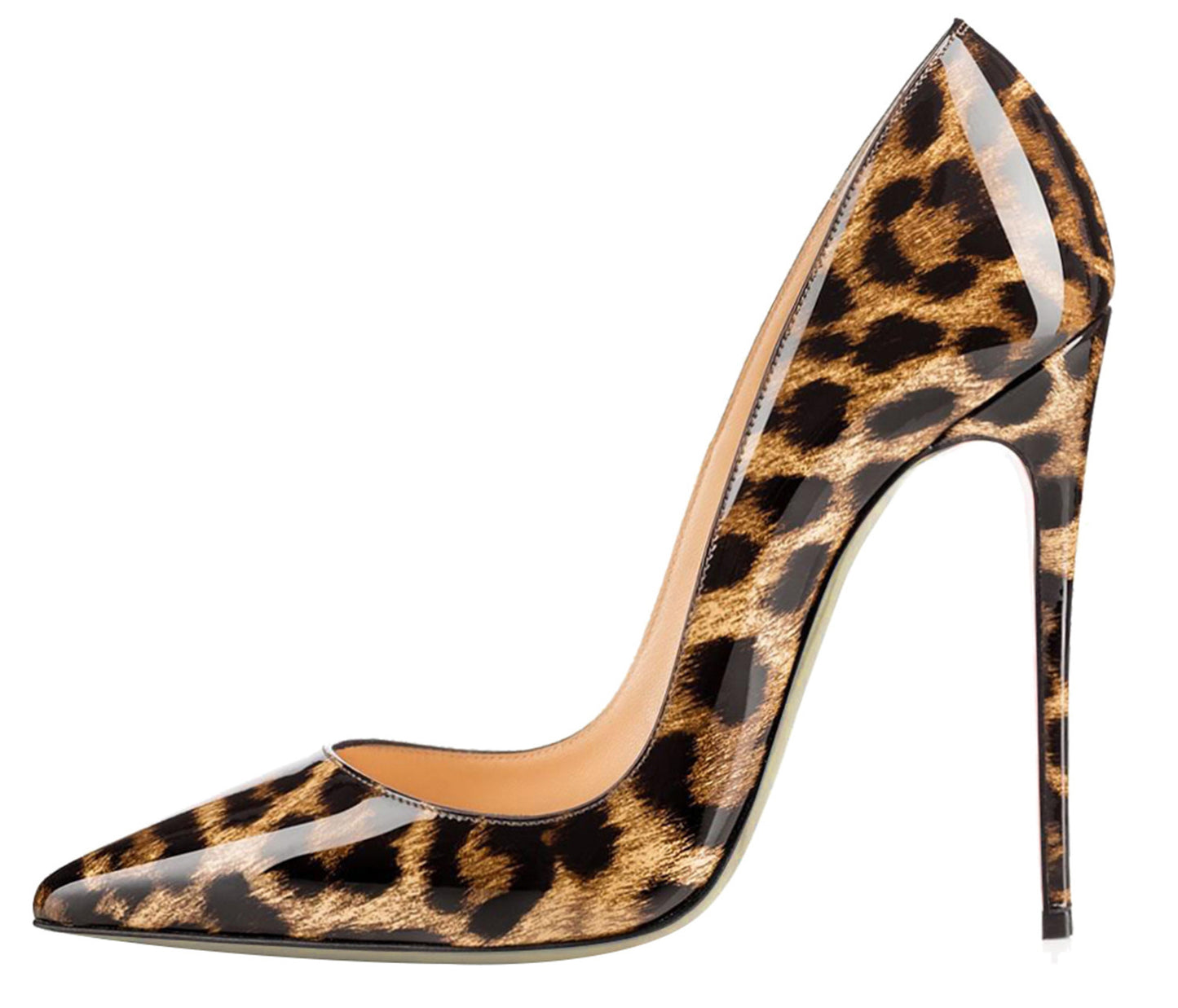 Animal Print Pointed Toe High Heel Shoes - Pleasures and Sins   Pleasures and Sins