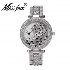 Womens Quartz Watch Bling Casual Gold Watch Crystal Diamond Leopard - Pleasures and Sins   Pleasures and Sins