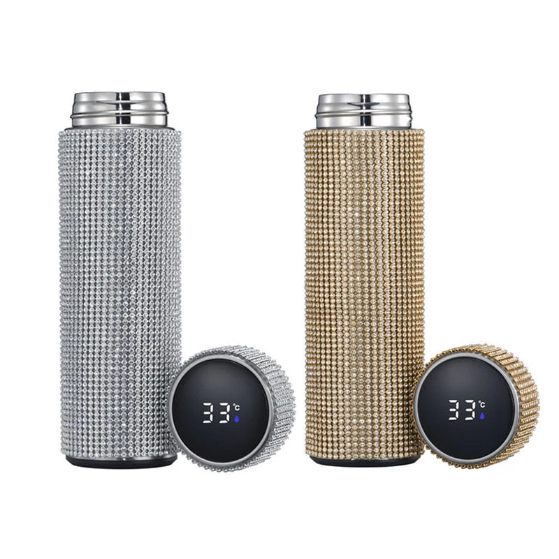 500ml RhinestoneThermos Bottle Stainless Steel Flask for Girls - Pleasures and Sins   Pleasures and Sins