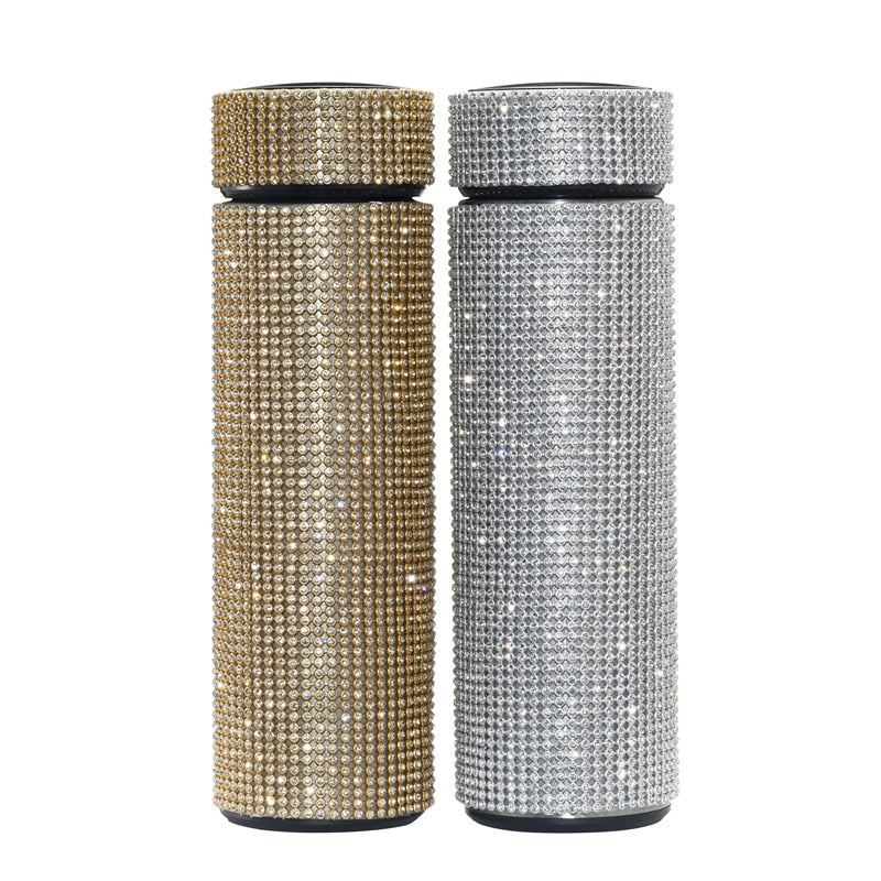 500ml RhinestoneThermos Bottle Stainless Steel Flask for Girls - Pleasures and Sins   Pleasures and Sins